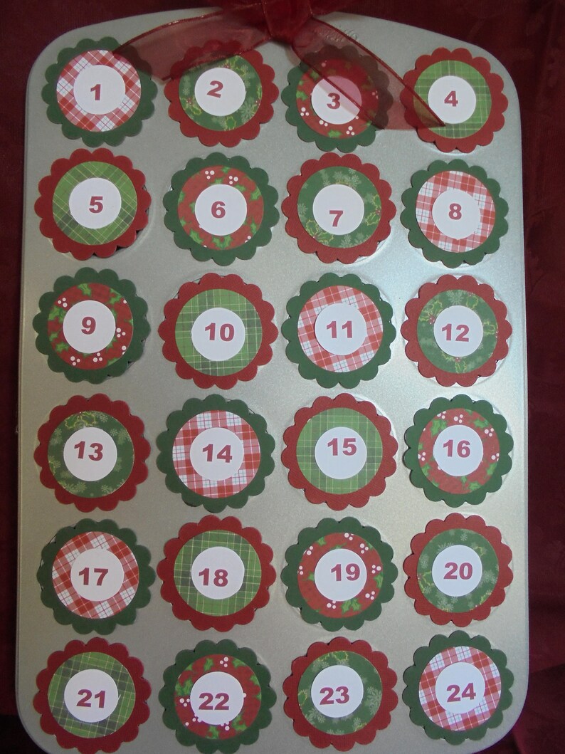 Advent Calendar Mini Cupcake Tin Advent Calendar for Kids Etsy