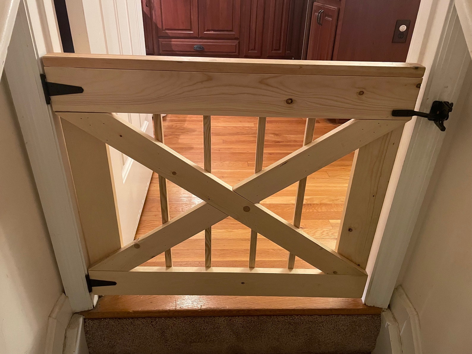 Wooden Baby Gate. Customizable Size for Every Entryway. Hardware ...