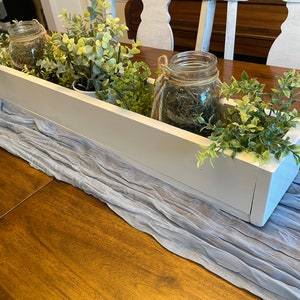 Dining Room Table Center Piece. Wooden Decor. Wooden Box for ...