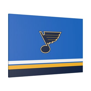 St. Louis Hockey Canvas, St. Louis Hockey Art, St. Louis Hockey Blues, St. Louis Hockey Gift, St. Louis Blues Logo, Man Cave.