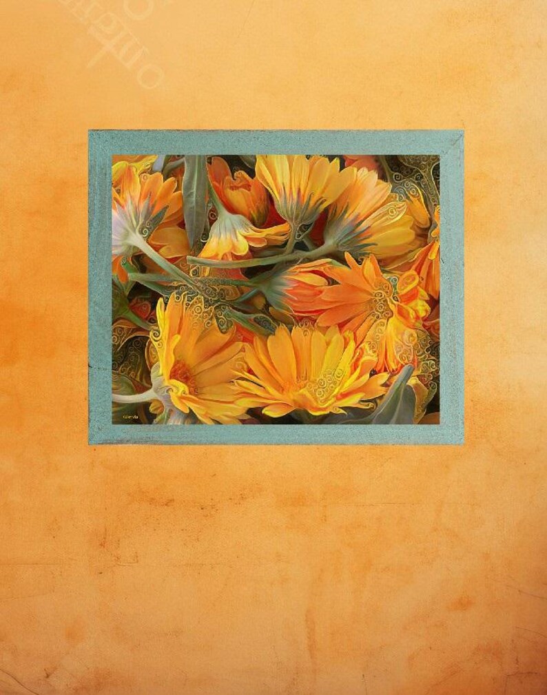 Yellow Flowers Flora Plants Printable Digital Download Etsy