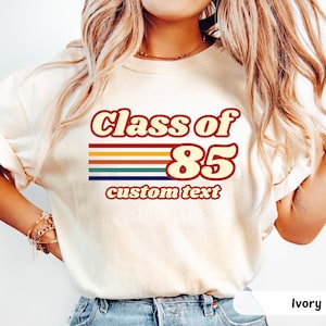 40th reunion shirt, Custom Class Reunion Shirt, Class of 1995, Class of 1985, 1975 Class Reunion Matching Shirts, Personalized Class Reunion