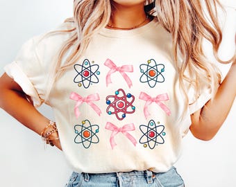 STEMinist Comfort Colors Shirt, Women in Science Coquette Shirt, STEM Student, Science Technology Engineering and Math T Shirt, Feminist tee