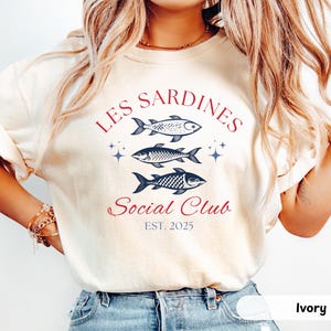 Comfort Colors® Sardines Tin Fish Shirt, Oversized Trendy Tinned Fish Shirt, Amalfi  Summer Coastal Fisherman Aesthetic, Fish Lover