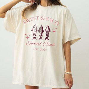 Comfort Colors® Sardines Tin Fish Shirt, Oversized Trendy Tinned Fish Shirt, Amalfi  Summer Coastal Fisherman Aesthetic, Fish Lover
