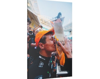 Lando NORRIS McLaren Miami 2024 / F1 Canvas / Formula One Motorsport Canvas / Gift for F1 Fans / F1 Wall Art