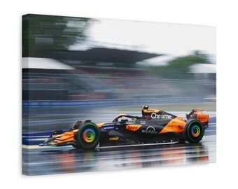 Lando NORRIS Canada 2024 / F1 Canvas / Formula One Motorsport Canvas / F1 Gift / F1 Wall Art