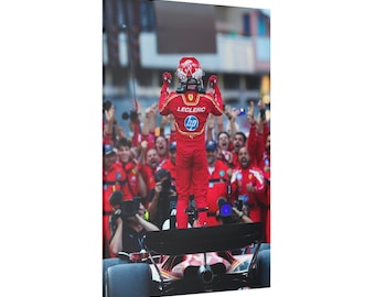 Charles LECLERC Monaco 2024 / F1 Canvas / Formula One Motorsport Canvas / Gift for F1 Fans / F1 Wall Art
