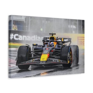 Max VERSTAPPEN Canada 2024 / F1 Canvas / Formula One Motorsport Canvas / F1 Gift / F1 Wall Art