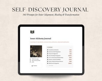 Notion Self-Discovery Journal | Shadow Work Journal | Self-Therapy & Mental Health Reflection | Guided Digital Template