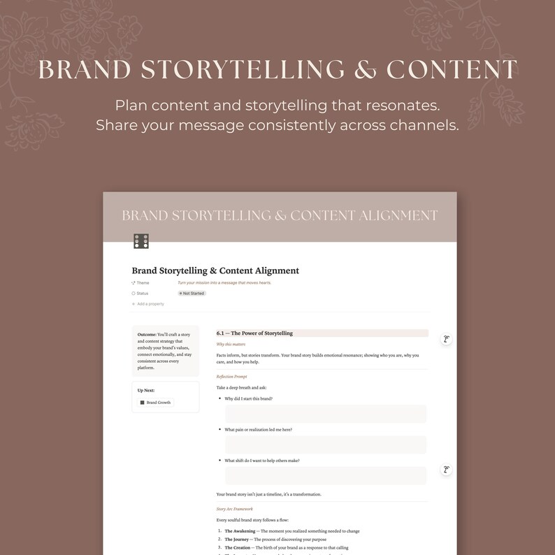 Soulful Brand Workbook: 7-Step Brand Building Notion Template (Digital Download) image 8