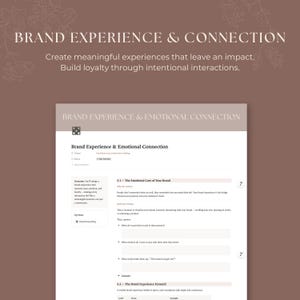 Soulful Brand Workbook: 7-Step Brand Building Notion Template (Digital Download) image 7