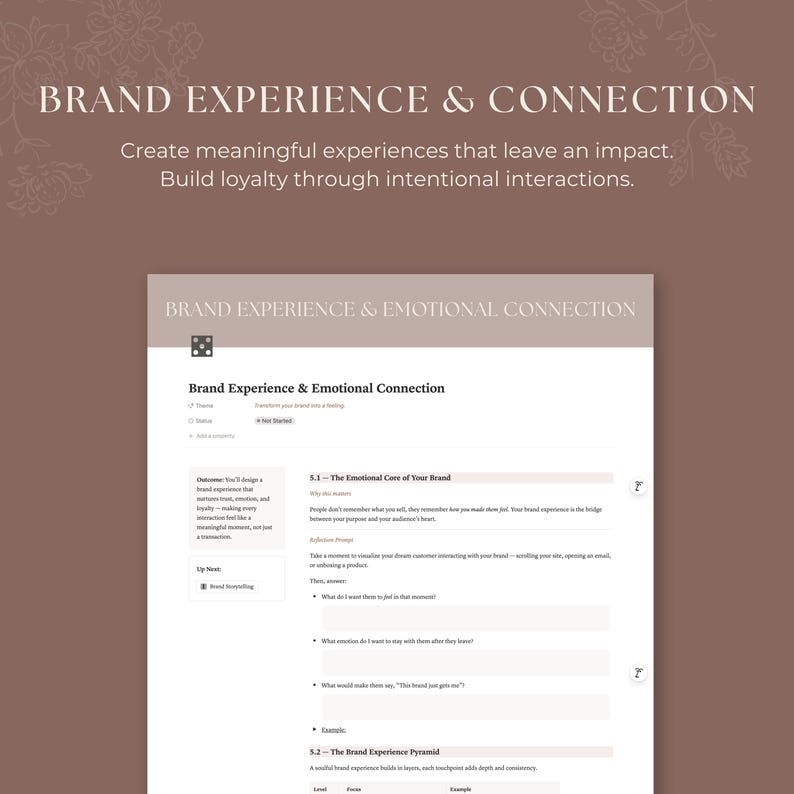 Soulful Brand Workbook: 7-Step Brand Building Notion Template (Digital Download) image 7