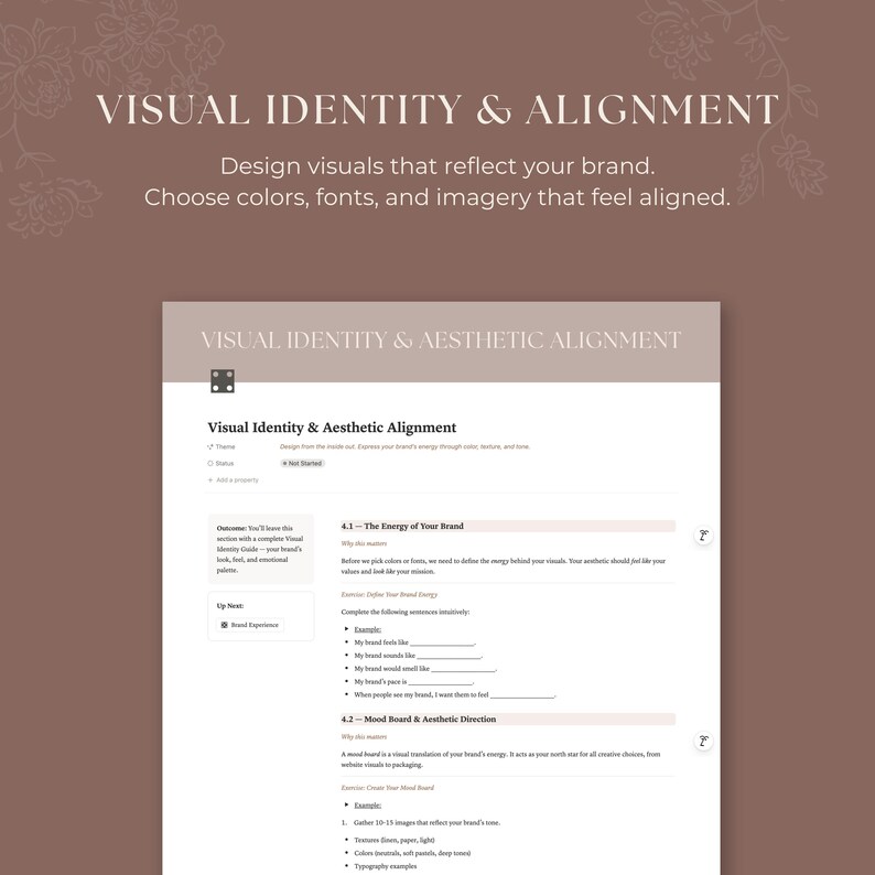 Soulful Brand Workbook: 7-Step Brand Building Notion Template (Digital Download) image 6
