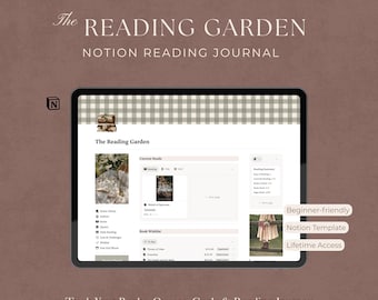 Notion Reading Journal Template: Book Tracker & Reading Log (Digital Download)