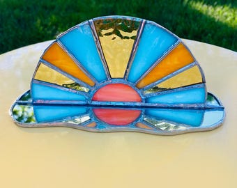 Stained Glass Sunrise/Sunset Pattern: Beginner Copper Foil (Digital Download)