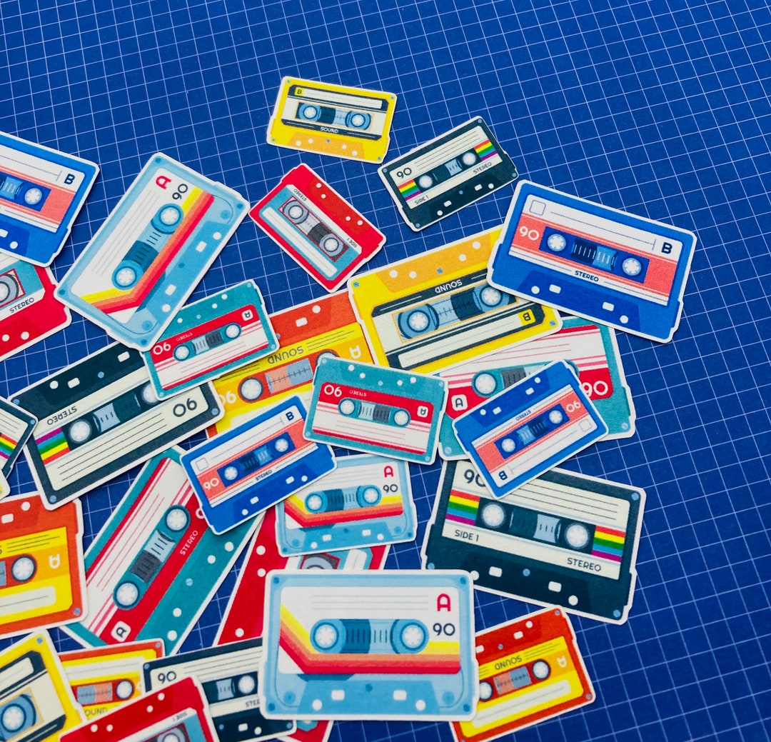 Cassette Tape Stickers pack of 24 Mixtape Bujo Sticker Etsy