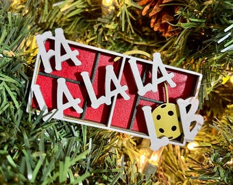 DIY Christmas Pickleball Ornament SVG File for Laser Cutting