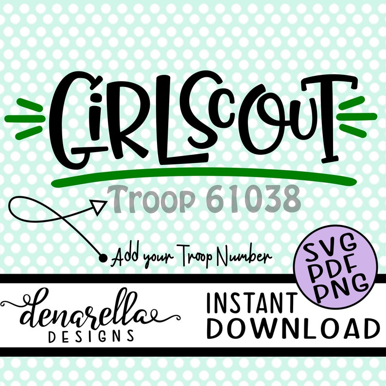 Girl Scout Funky Text SVG PNG PDF Instant Download Girl scouts, girl scout svg, girl scout cookies, girl scout leader, girl scout troop image 1