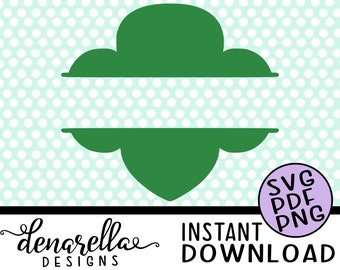 Instant Download Cut File - Girl Scout Split Trefoil - svg pdf png for silhouette or cricut