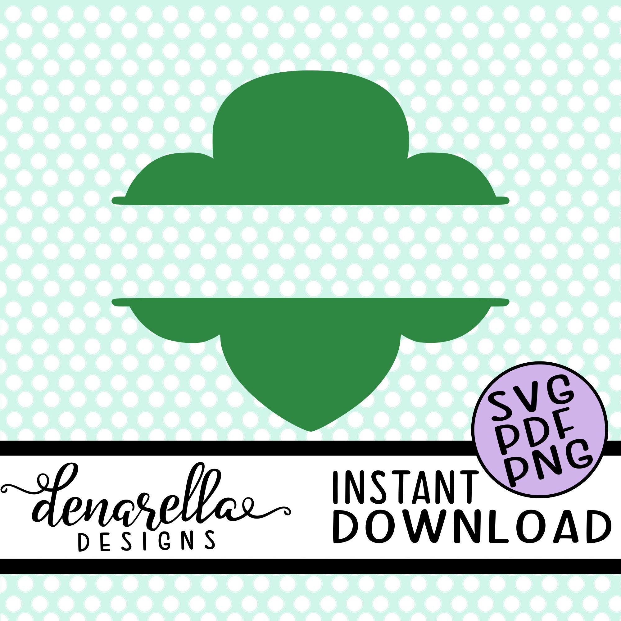 Instant Download Cut File Girl Scout Split Trefoil Svg Pdf Etsy