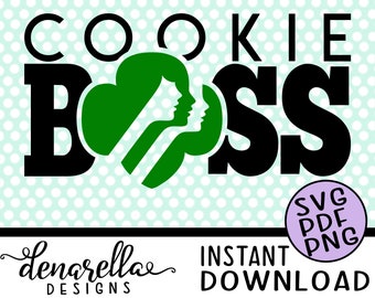Cookie Boss Girl Scout - svg - Instant Download