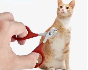 Set premium per la cura delle unghie degli animali domestici: forbicine per unghie professionali per gatti e tagliaunghie per cani - Elementi essenziali per la toelettatura di cani di piccola taglia