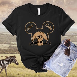 Custom Animal Kingdom Matching Shirts, Disney Animal Kingdom 2026 Shirt, Disney World Family Matching Shirt, Disney Family Safari Shirt image 6