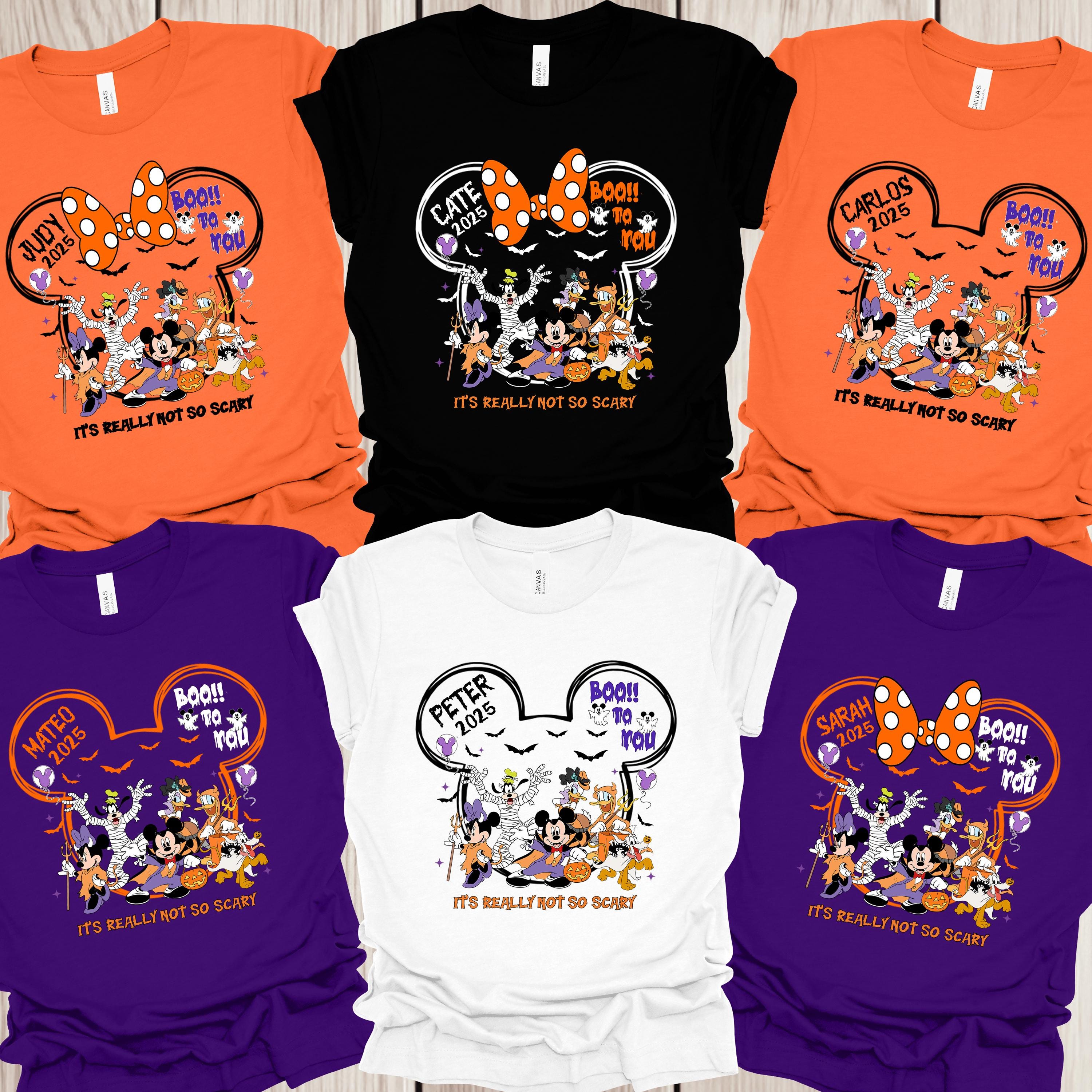 Custom Disney Halloween Group Shirt, Disney Family Halloween Matching Shirt, Disney Halloween 2025 Shirt, Disney World Family Matching Shirt