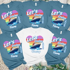 Benutzerdefinierte Disney Familie Kreuzfahrt Shirt, Disney Cruise 2025 Shirt, Disney Cruise Matching Shirts, Disney Cruise Urlaub Shirts, Disney Cruise Tee