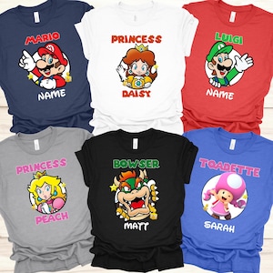 Super Mario Birthday Shirt, Mario Family Matching Shirts, Mario Brothers Shirt, Mario Party Shirt, Super Mario Gamer Shirt, Mario Kids Shirt