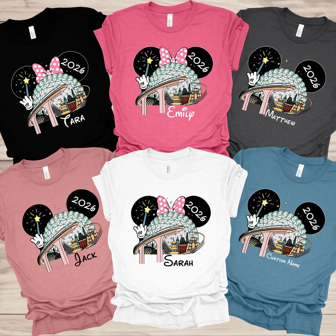 Custom Disney Epcot 2026 Shirt, Disney Epcot Matching Shirt, Disney ...