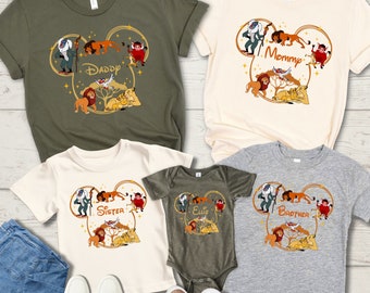Custom Disney Animal Kingdom Shirts, Personalized Disney Safari Shirts, Custom Animal Kingdom Family Shirt, Custom Lion King Shirt