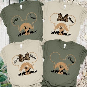 Custom Animal Kingdom Matching Shirts, Disney Animal Kingdom 2026 Shirt, Disney World Family Matching Shirt, Disney Family Safari Shirt image 1