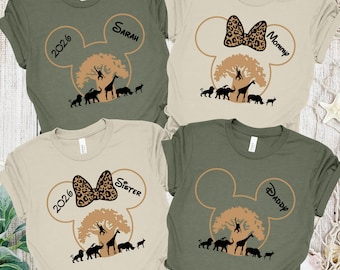 Custom Animal Kingdom Matching Shirts, Disney Animal Kingdom 2026 Shirt, Disney World Family Matching Shirt, Disney Family Safari Shirt