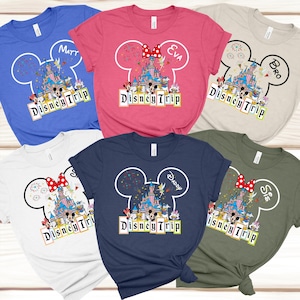 Custom Disney Family Matching Shirt, Personalized Disney Trip Tee, Custom Disney 2025 Vacation Shirt, Disney Trip Shirt, Disneyworld Shirt