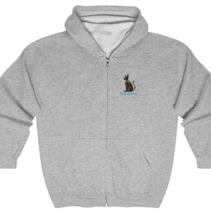 CleoCatra Cat Sweatshirt Full Zip Hoodie