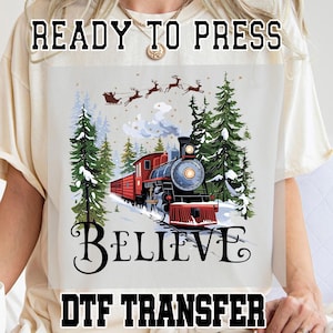North Pole Believe Dtf Transfer, Christmas North Pole Ready To Press Dtf Transfer, Christmas Dtf Transfer