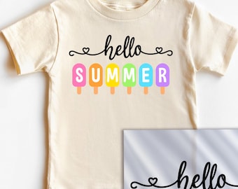 Popsicle Summer Dtf Transfer, Hello Summer Ready to Press Dtf Transfers