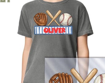 Transferencias DTF personalizadas para béisbol, nombre personalizado listo para imprimir, nombre infantil DTF