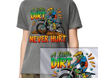 Transferencias DTF de motocicletas, transferencias DTF de pilotos de motocross para niños, impresión DTF para niños