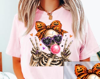 Halloween Dtf Transfer, Skeleton Ready to Press Dtf Transfer, Halloween Boujee Skeleton
