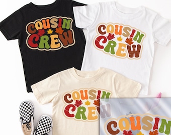 Cousin Crew Dtf Transfer, Fall DTF Transfers, Thanksgiving Ready To Press Iron on Transfer