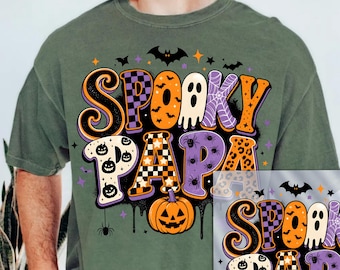 Halloween PAPA DTF Transfers, Spooky Papa Dtf Transfer, Dad Halloween Dtf Print