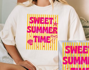 Sweet Summer Dtf Transfer, Summer Dtf Transfers, Beach Iron on Transfer