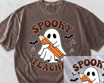 Spooky Teacher Dtf Transfer, Halloween Ready to Press Dtf Print, Halloween Dtf Transfer