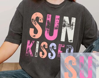Summer Dtf Transfer, Sun Kissed Ready to Press Dtf Transfers, Beach Dtf Print