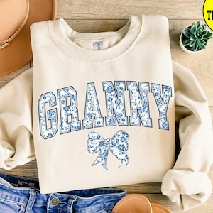 GRANNY Dtf Transfers, Granny Bow Dtf Transfer Mothers Day Ready to Press Digital Print