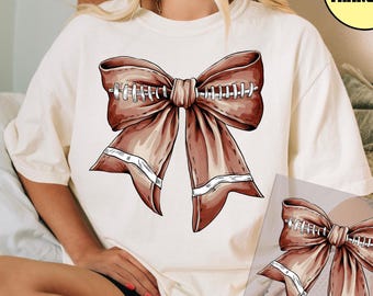 Football Coquette Bow DTF Transfer, Game Day Ready