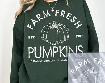 Farm Fresh Pumpkin Dtf Transfer, Fall Pumpkin Fresh Farmer Ready to Press DTF Transfer